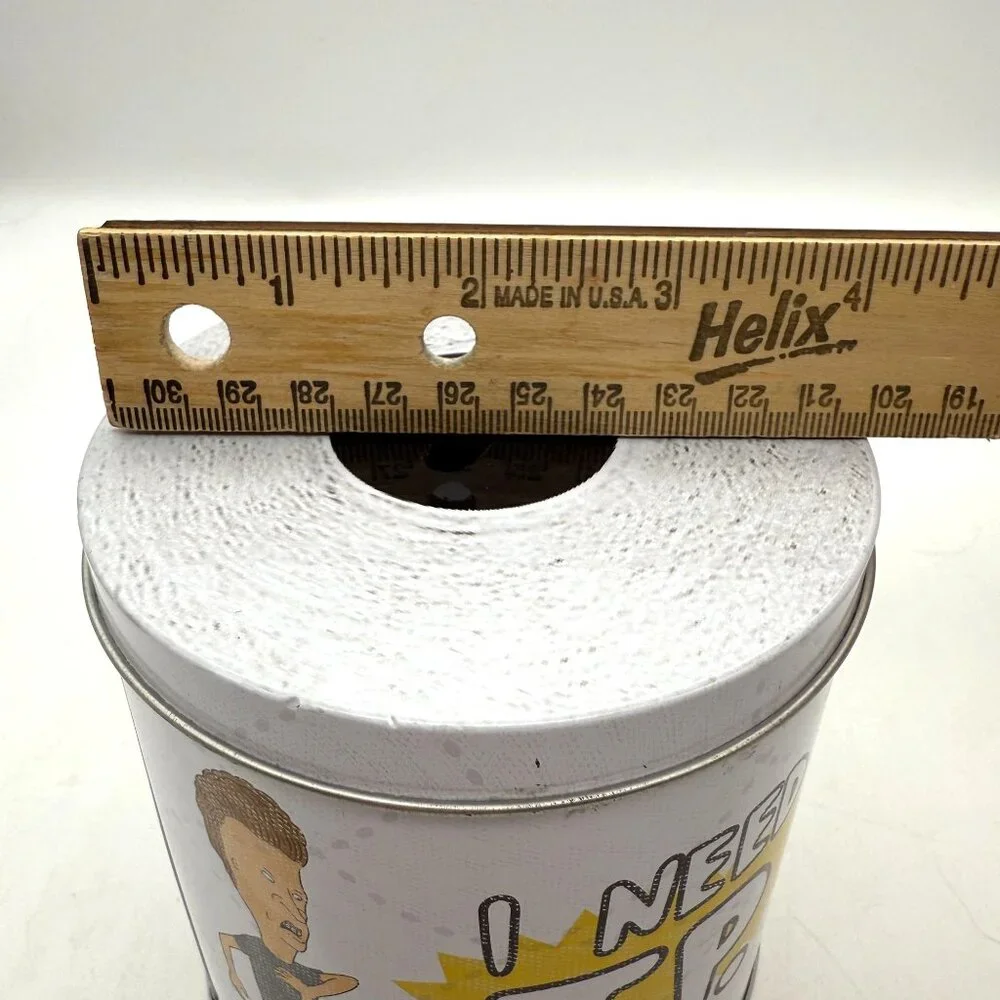 Beavis & Butt-Head Need TP Bunghole Cornholio Coin Bank Metal Tin MTV Mike Judge